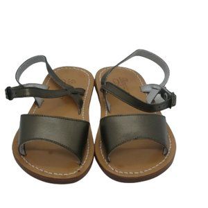 Bonpoint leather silver bronze strap metallic Sand